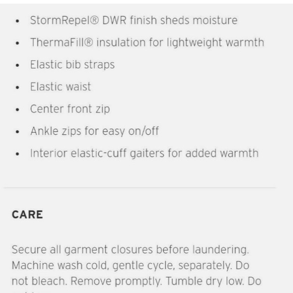 Eddie Bauer 3T KIDS POWDER SEARCH BIB New No Tag - Picture 8 of 13